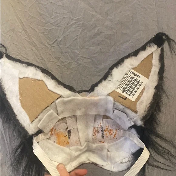 Black and brown cat therian mask - Picture 3 of 4